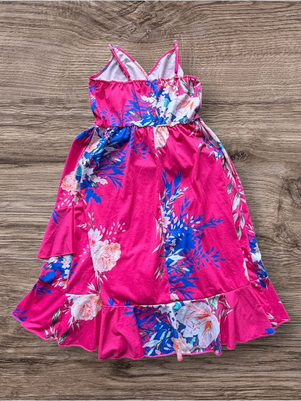 Women’s Amazon Floral Pink and Blue Dress Size Small - Picture 3 of 3